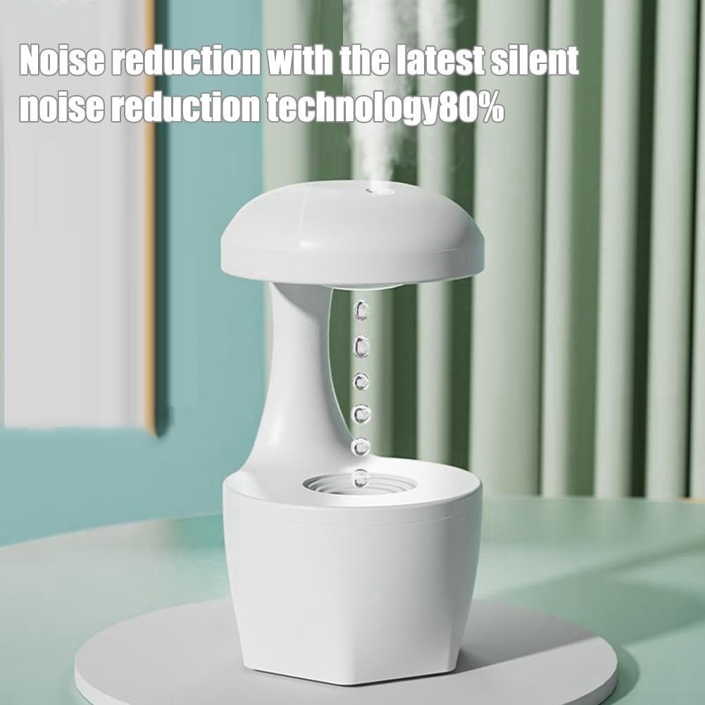per Uso Domestico Umidificatore USB a Nebbia Fredda for Camera da Letto Umidificatore antigravità con Gocce d'Acqua