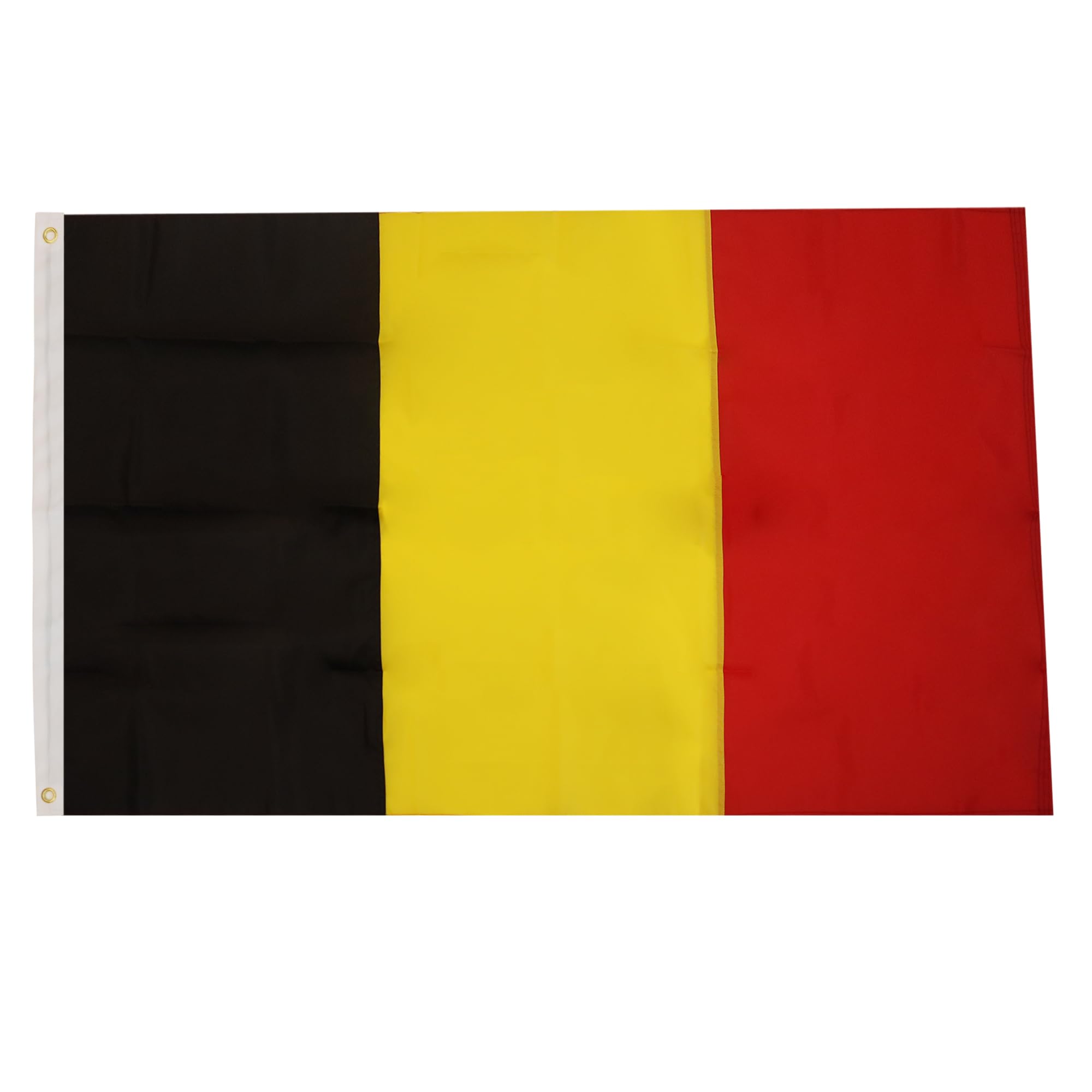 Drapeau belge 150x90 cm grand format grand pavillon Belgique exterieur en nylon