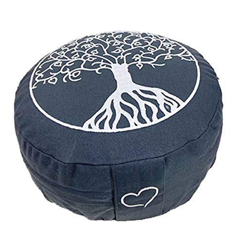 Maylow Yoga met hart® - yogakussen meditatiekussen met borduursel