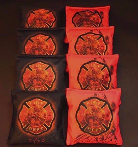 BackYardGamesUSA Maltese Firefighter FIRE Rescue Seal 8 Regulation Custom Cornhole Bags B263