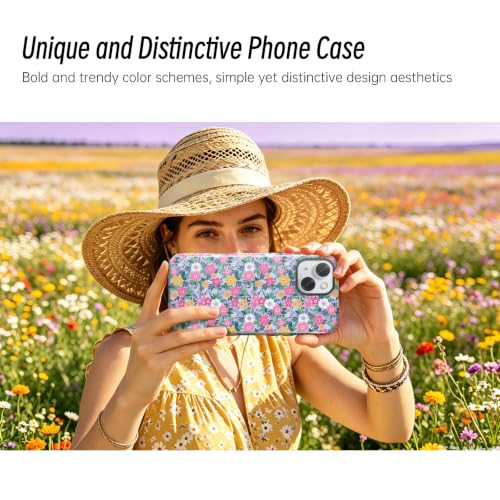 Turenature Compatible with iPhone 15 Case Cute Floral Print-Style-10 - image 6