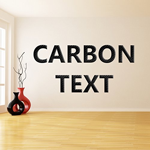 AnOL(80 x 80 cm) Custom Carbon Fibre Vinyl Decal/Customised Car Carbon with Air Channel Sticker Design/Personalised Namie Die Cut Sign