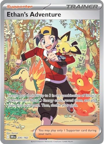 Pokemon - Ethan’s Adventure 236/182 – Destined Rivals – Special Illustration Rare – Foil Pokemon Card