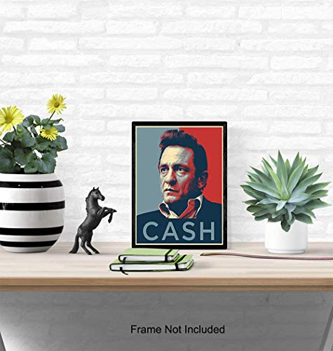Johnny Cash 8x10 Wall Art Poster - Contemporary Art Print - Gift for Country Music, Nashville Fans - Unframed Picture Photo - Image 5