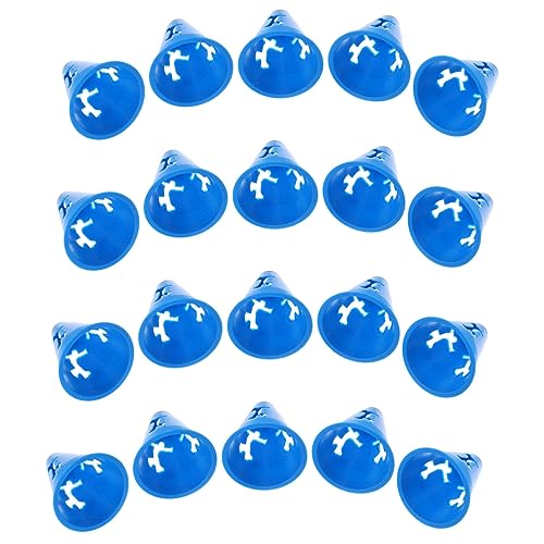 GALPADA 20pcs Mini Cones Soccer Training Cones for Road Numbers Agility Maker for Outdoor Skating Practice