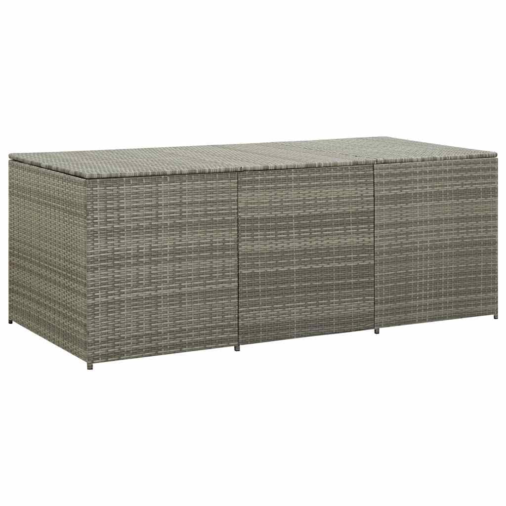 Générique Boîte de Rangement de Jardin résine tressée 180x90x70 cm Gris, Meubles, Mobilier de Jardin, Coffres de Jardin, Gris, (Poids 25.8KG)
