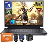 Dell G16 7630 Gaming Laptop, NVIDIA RTX 4070 8 GB GDDR6, Intel 24-Core i9-13900HX(Up to 5.4 GHz, 24 Cores), 16' QHD+ 240Hz Display, 32 GB DDR5, 1 TB SSD, Wi-Fi 6, Win11 Pro, Backlit KB, w/Accessories