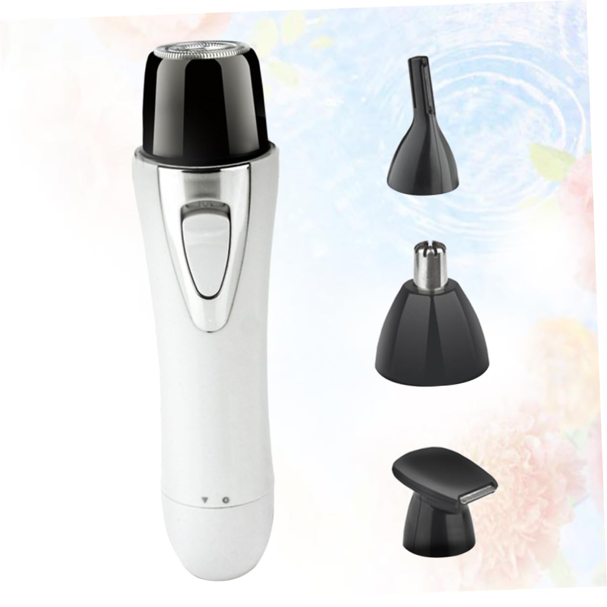 DOITOOL 2pezzi Trimmer Elettrico Per Naso Ricaricabile Usb Multi Funzione Design Compatto e Silenzioso Per Uomini e Donne Colore Bianco