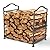 GOTRUTH Firewood Rack, Foldable Firewood Holder, Wood Rack for Firewood, Firewood Storage Rack for Outdoor Indoor Log Organization and Storage