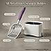 Epargnaro Heavy Duty Cat Litter Scoop with Holder - All Metal Cat Litter Scooper with Holder - Speed Sifter Litter Box Scooper Captures All Clumps - Aluminum Cats Litter Scooper (Purple)