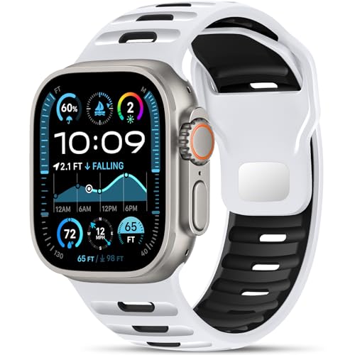 Higgs Sport Armbänder Kompatibel mit Apple Watch Ultra 3 2 Armband 49mm 46mm 45mm 44mm 42mm,Silikon Band für iWatch Seri...