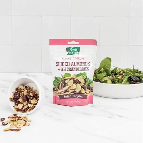 Miniatura 5 de Fresh Gourmet Almendras y arándanos tostados con miel, 3.5 onzas (paquete de 3)