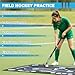 LOSKIA Field Hockey Training Mat (59 x 35.4IN), Non-Slip Field Hockey Training Equipment for All Ages, Ideal Gifts for Indoor and Outdoor Practicing with Carry Bag