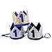 Maticr Glitter First Birthday Crown Baby Boy 1st Bday Party Hat Cake Smash Photo Prop (Tiny Gold & Royal 1)