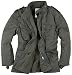 Surplus Hommes Parachutiste Hiver Veste Noir Lavé Taille 3XL