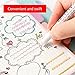 Muloo Colored Curved Pen 6 Color Marker Pens With 6 Different Curved Shapes Fine Lines For Scrapbooking Journaling Card Making Highlighter Pens 6 Pack Chisel-tip Reusable Retractable