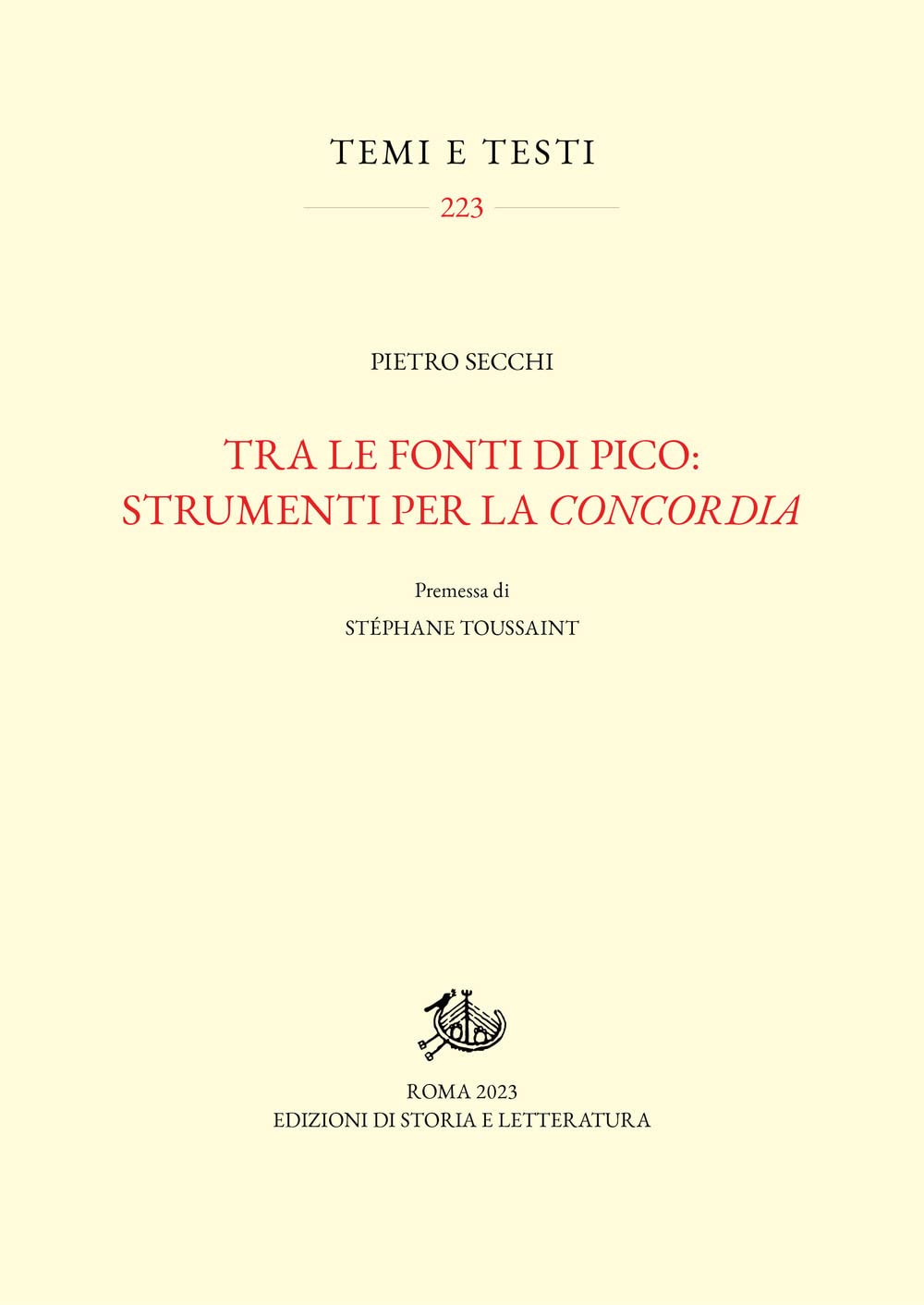 Tra Le Fonti Di Pico: Strumenti Per La «Concordia» - 4