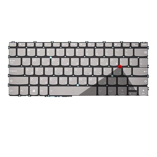 の ThinkBook 13s G4 IAP ARB 用 FR/UK/ロシア語 スペイン イタリア語キーボード (Plus G3 Gen 4 用)(HB Grey Backligh)