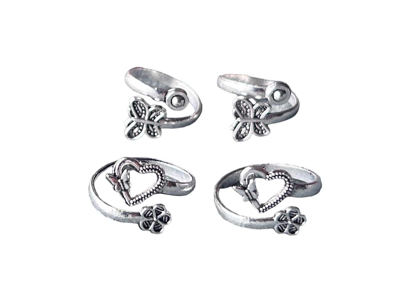 Women & Girls Metal Plated Fancy Toe Ring Adjustable Bichiya/Leg Finger Ring-Combo-2 (A_C_P_110768_Multi)-image-44
