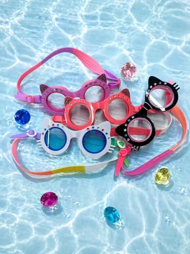 Lunettes de natation rigolotes chat cadeau idéal pour fillette
