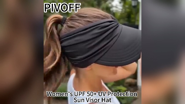 Visera para mujer con protección UV y diseño plegable miniatura 7