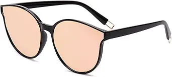 SOJOS Fashion Round Sunglasses for Women Men Oversized Vintage Shades SJ2057