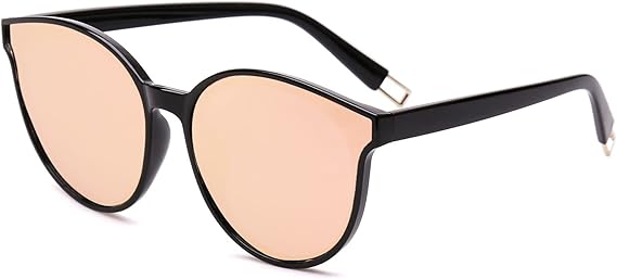 SOJOS Fashion Round Sunglasses for Women Men Oversized Vintage Shades SJ2057
