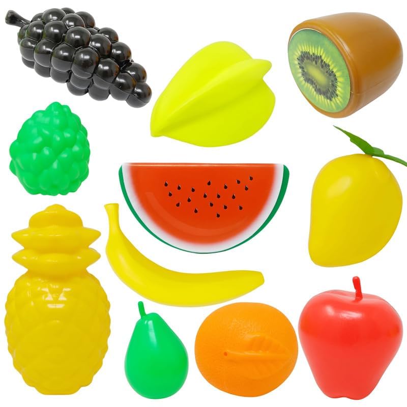 WEBBEE CRAFT Plastic Fruits for Kids/Non Cutting Fruit and Vegetables Toys for Babies/Pretend Play Kitchen Set Toys Fruits and Vegetables for Kids/Mulicolor 11PCS (B0DBR8JGQZ) Amazon Price History, Amazon Price Tracker