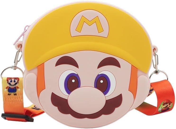 Mario Mini Crossbody Bag, Adjustable Strap Zipper Anime Coin Purse, Birthday Gift for Women image 5