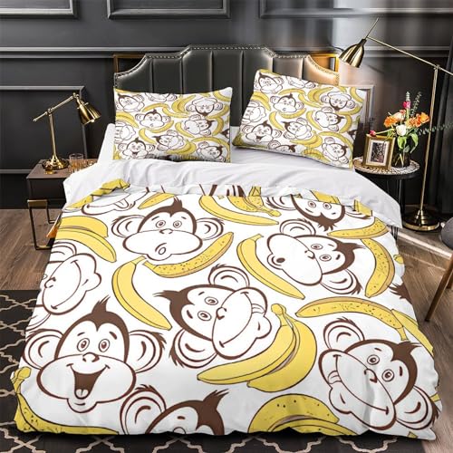 Housse de couette microfibre imprimé 3D avec fermeture éclair