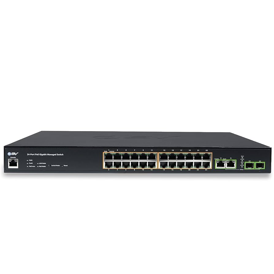 ギガビットアップリンク24ポートPoEスイッチコンボポート 10/100/1000M RJ45(PoE+) x24ポート ギガビットL2 PoEスイッチ