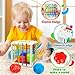 Montessori Toys for Babies 6-12 Months, Baby Toys 6 to 12 Months Stacking Building Blocks Sensory Bin Teething Toys for Babies, Learning Toys for 3-6-12-18 M+ Infant Baby Girls Boys Toys Gifts
