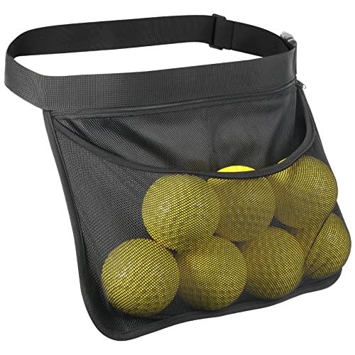 Yeesport Ball Holder For Tennis Pickleball, Waist Bag With Mesh Pocket & Zippered Pocket, Adjustable Hip Bag For Men & Women #TOP30