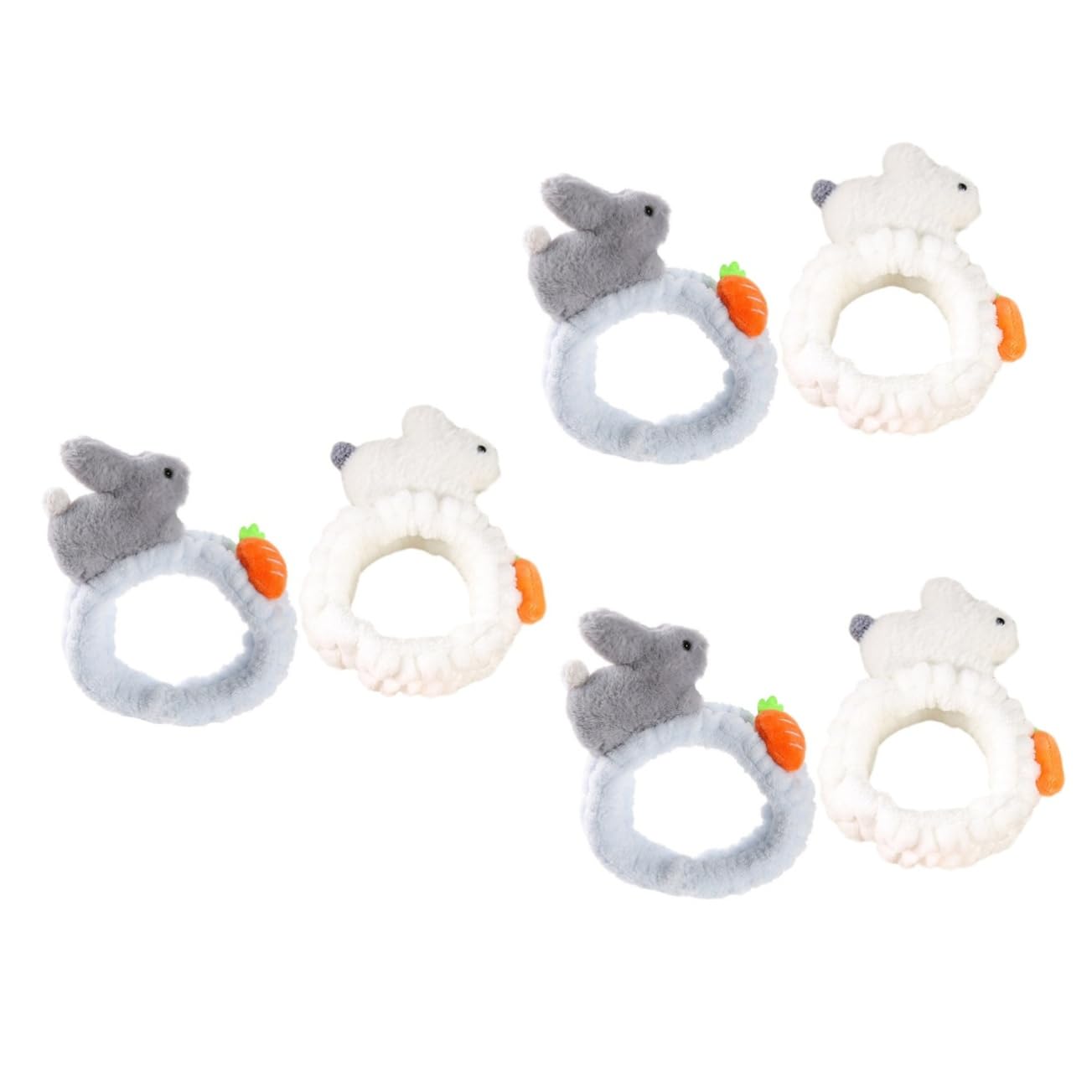 MAGICLULU 3 Set Eleganti Fasce Per Il Trucco in Peluche Fasce Per Ricci Fascia Per La Spa Per Il Lavaggio Del Viso Fascia Per in Morbida Flanella Forma Per Donne E Ragazze 2 Pezzi * 3