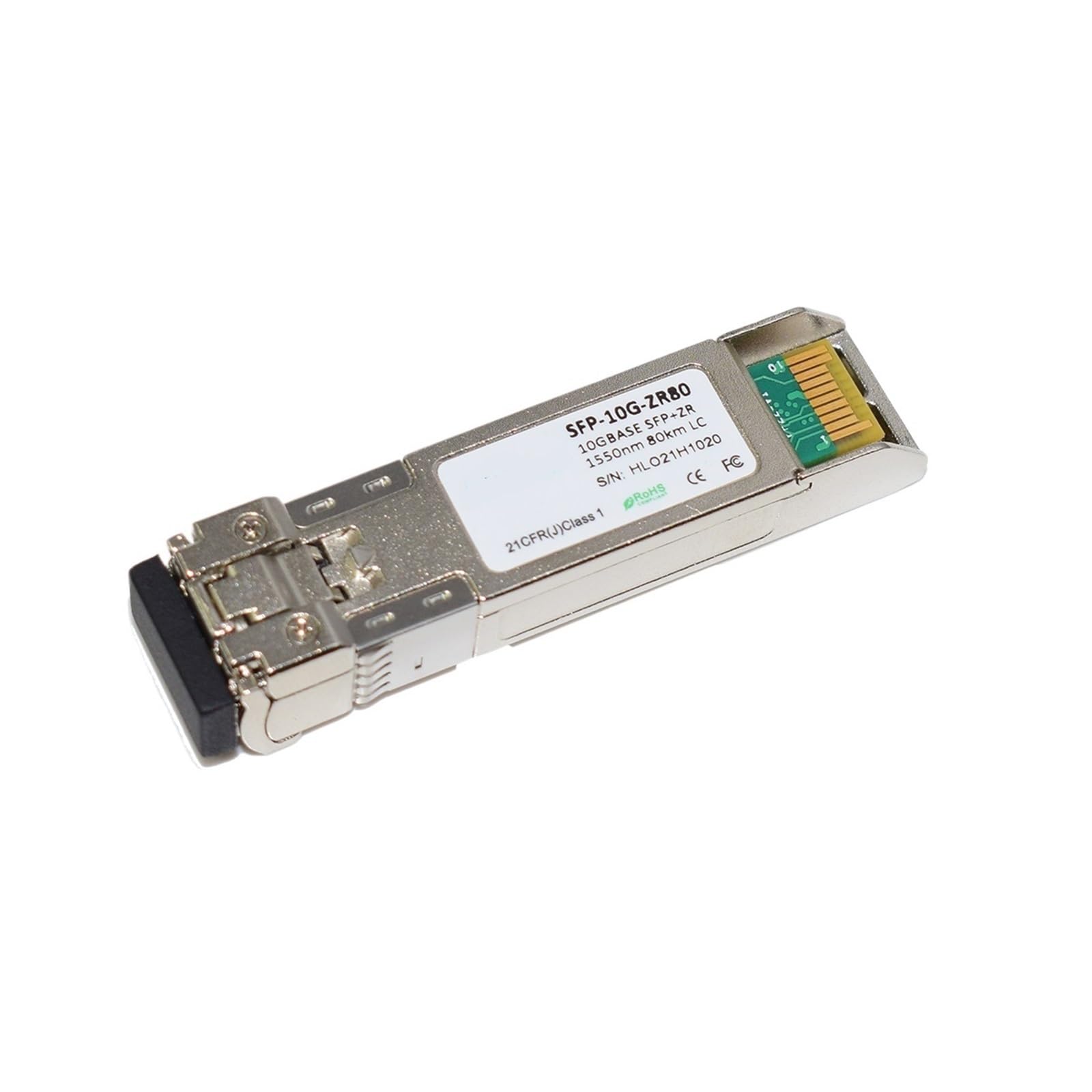 Émetteur-récepteur à fibre optique 10G ZR 1550NM 80KM/100KM LC 10G(2 units SFP10G 100KM)