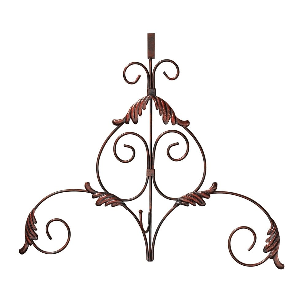 Decorative Scroll Metal Holiday Wreath Hanger