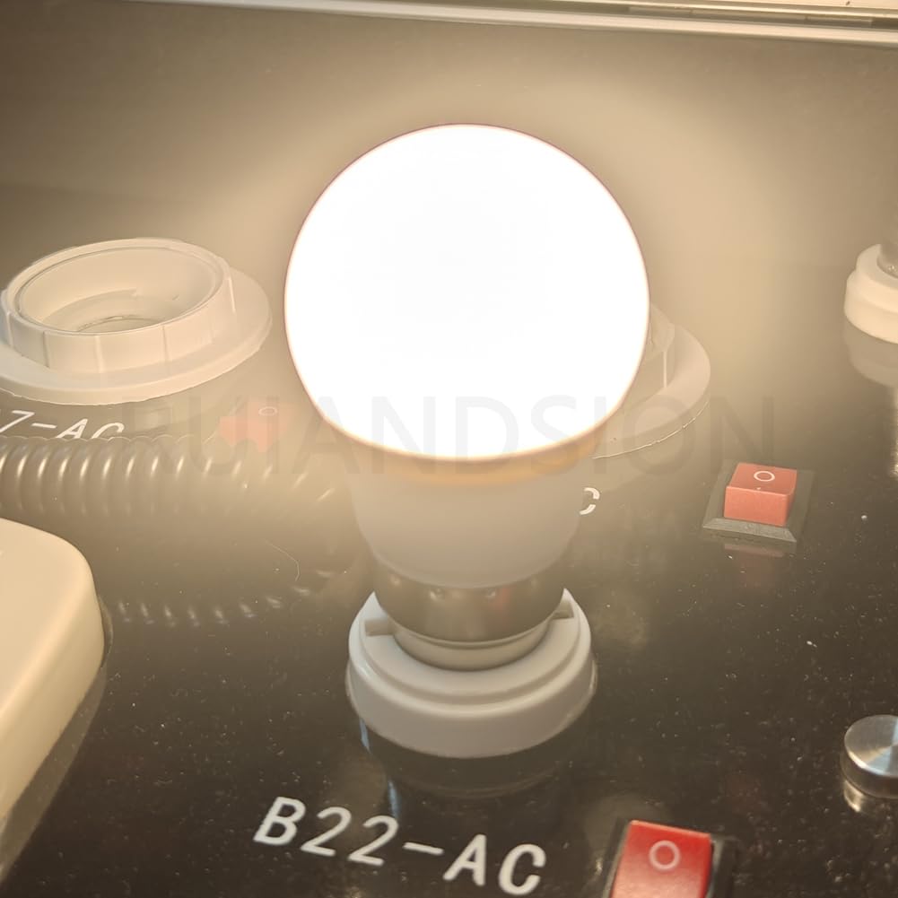 Ruiandsion Bombilla B22 formato C45 de 4W, esferas luminosas de baja tensión 24V Blanco Cálido, repuesto para iluminación naval, paquete de 10 unidades