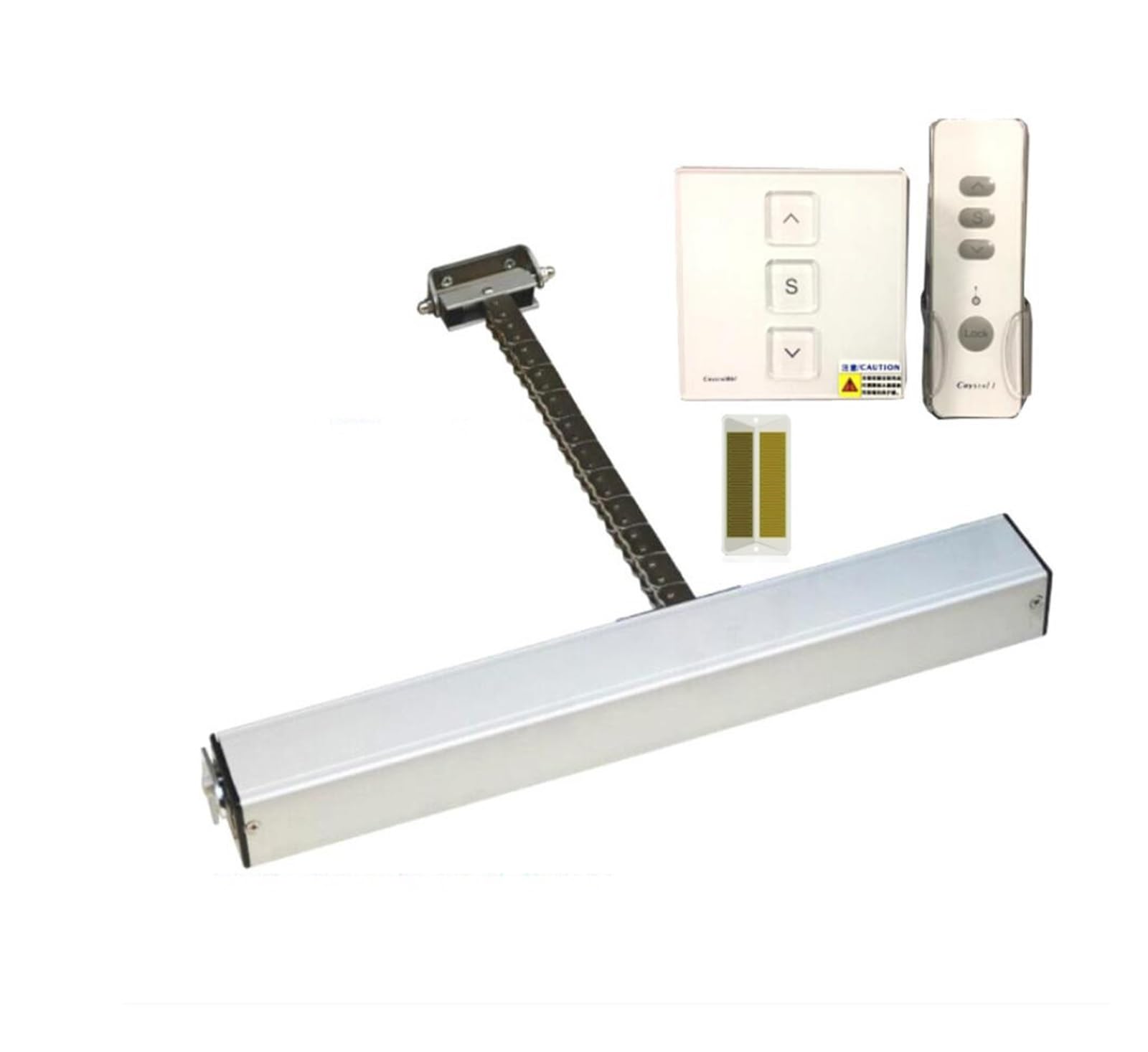 Attuatore a catena elettrico di sicurezza a distanza 220vAC da 200-400 mm con sensore pioggia a chiave remota Y(Kit4)