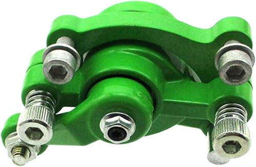 Miniatura 6 de DJ-Motor Pinza de freno de disco frontal verde con dos pares de pastillas de freno de repuesto para mini moto de suciedad, scooter de gas, 2