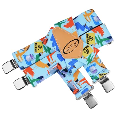 Image of MELOTOUGH Men's Suspenders w /Clip Heavy Duty suspenders for men Big and Tall Work suspenders for Jeans