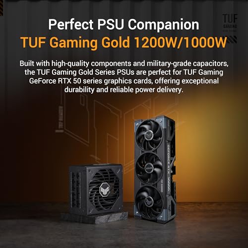 ASUS TUF Gaming GeForce RTX ™ 5080 16GB GDDR7 OC Edition Gaming Graphics Card (PCIe® 5.0, HDMI®/DP 2.1, 3.6-Slot, Military-Grade Components, Protective PCB Coating, axial-tech Fans, Vapor Chamber)