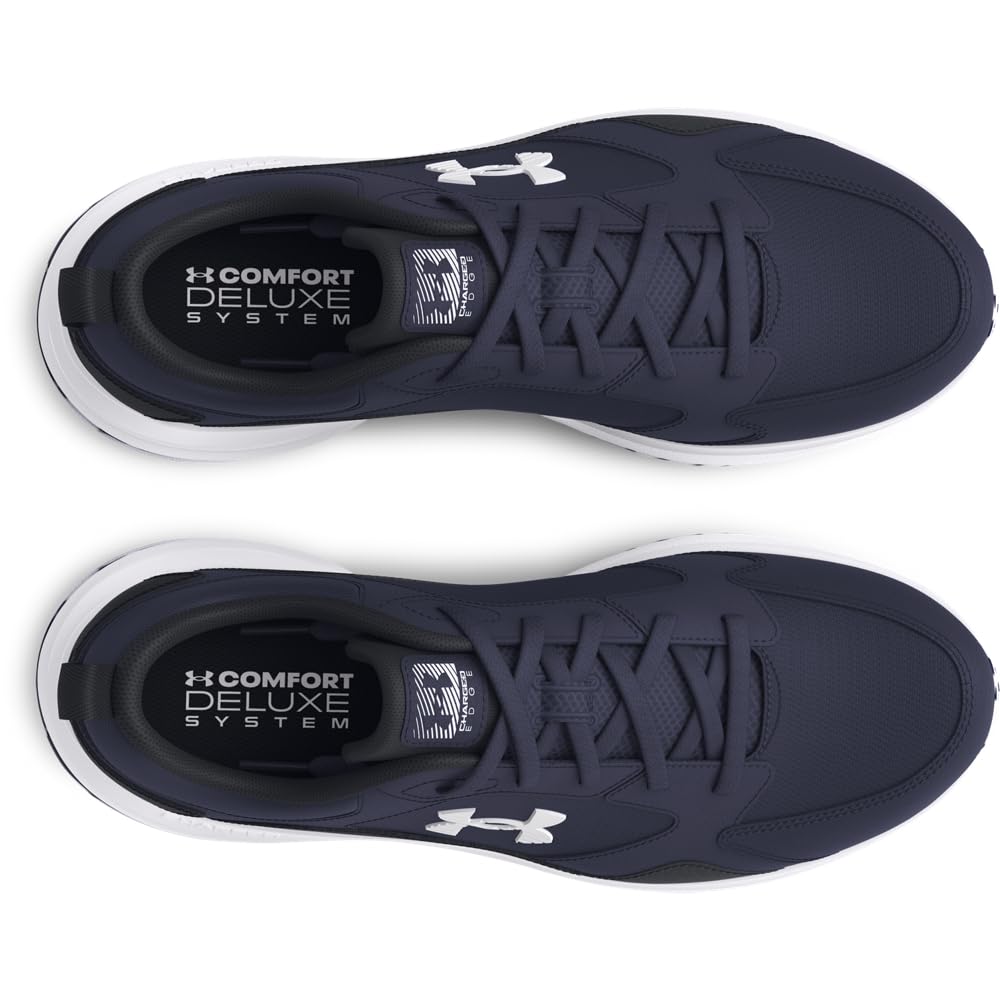 Under Armour Charged Edge Herren-Schuhe, (400) Marineblau/Schwarz/Weiß (Midnight Navy/Black/White), EU 41 Extraweit – Ansicht 4
