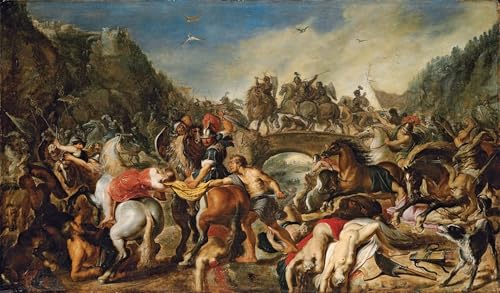 Decora paredes vacías con la Battaglia delle Amazzoni di Peter Paul Rubens en formato 60x90cm