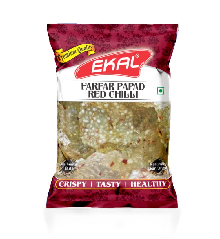 Ekal Sabudana Farfar Papad Red Chilli, Upvas Papad, Sago Papad 400gm (B0BX41F2HJ) Amazon Price History, Amazon Price Tracker