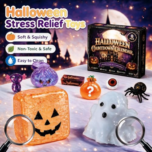 8Pcs Halloween Squeeze Toys Taba Fidget Sensory Squshies Toy Set - image 4