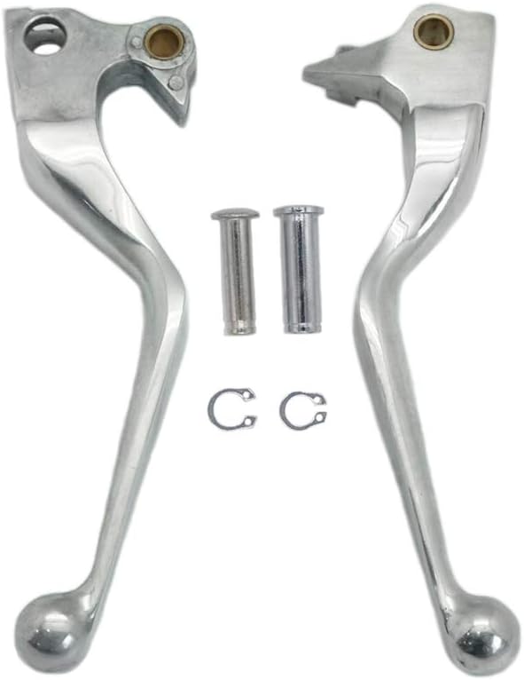 S SYUU Polished Brake Clutch Hand Lever Sets Pairs Aftermarket Part Compatible with Harley Davidson XL Sportster 883 1200 XL883 XL1200 Forty Eight Seventy Two 2004-2013