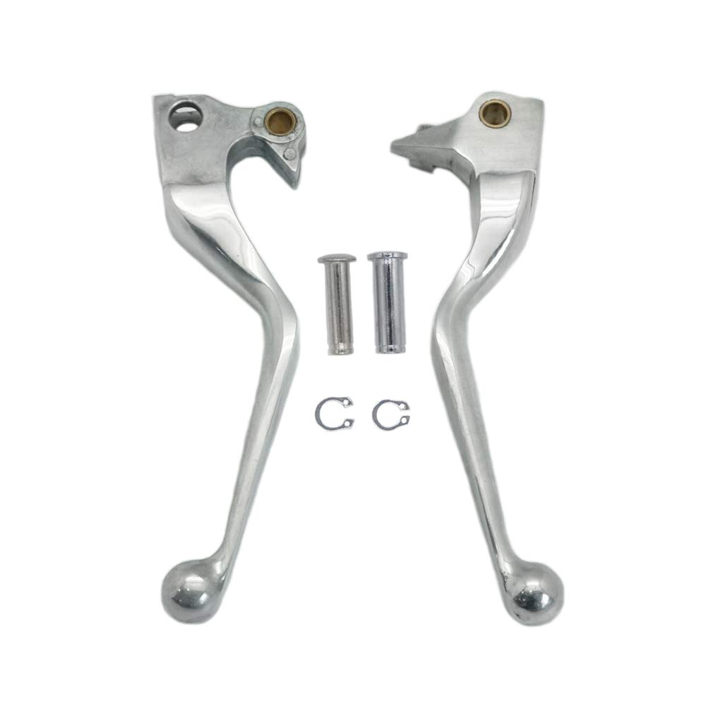 S SYUU Leve di frizione freno in lega di alluminio premium Compatibili con Harley XL Sportster 883 1200 XL883 XL1200 Forty Eight Seventy Two 2004-2013 per Motociclette avventura e lunghi giri Polished