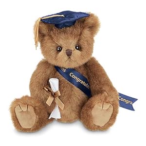 Bearington Smarty Class of 2022 Graduation Plush Stuffed Animal Teddy Bear in Blue Cap, 10 inches