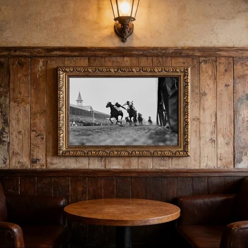 Impression Toile Course Hippique Derby de 1933 Finition Haute Définition - 4