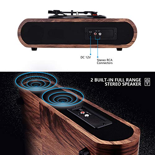 VOKSUN Platine Vinyle, Tourne Disque Vintage Bluetooth Vinyles LP Lecteur Vinyles à 3 Vitesses avec Haut-Parleur Stéréo… - Les Beatles, Paul McCartney, John Lennon, RIngo Starr, George Harrison VOKSUN Platine Vinyle, Tourne Disque Vintage Bluetooth Vinyles LP Lecteur Vinyles à 3 Vitesses avec Haut-Parleur Stéréo… – Image 3